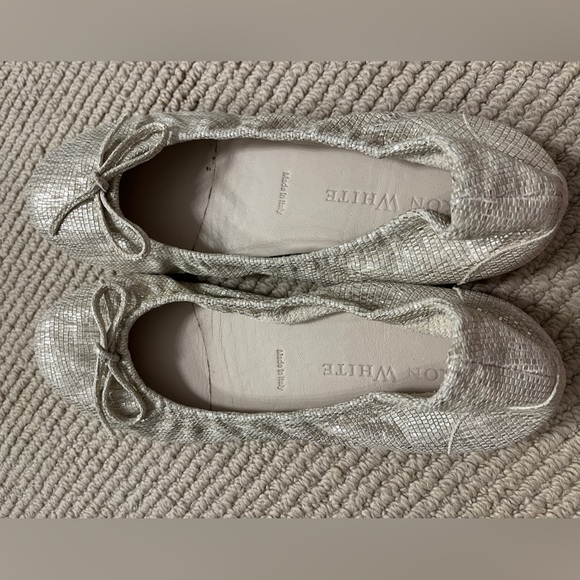 Ron White ballet flats. Metallic. - Picture 1 of 7